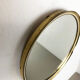 German modernist wall brass mirror Vereinigte Werkstätten München 1950s