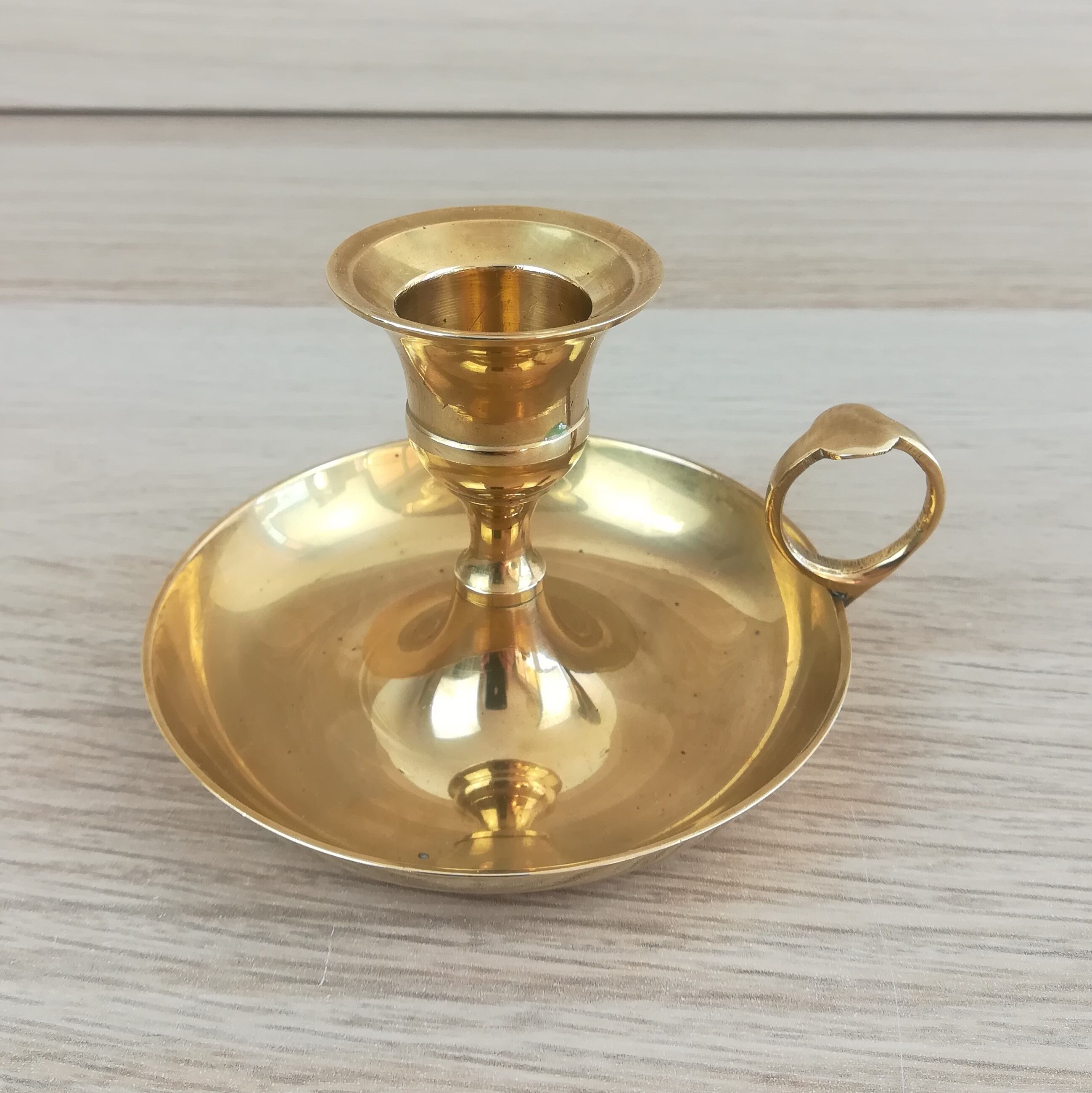 Brass candle holder "cellar rat"