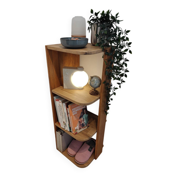 Étagère design en chêne – Colonne Chêne Duo