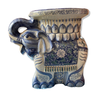 Glazed ceramic elephant