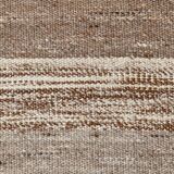 6x10 Brown and Beige Living Room Kilim Rug, 199x306Cm