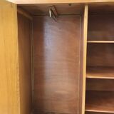 Furniture with wooden secretary and rattan