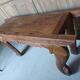 Antique console table in ethnic exotic wood