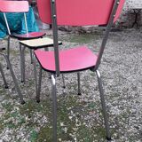 Chairs and stool in formica