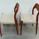 Two Teak Chairs Modell 71 by JLM Møllers Denmark, Niels Otto Møller 60s