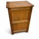 Small antique jam cupboard in solid oak, with one door and one drawer.