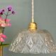 Vintage glass pendant light - tableware collection -