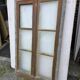 Old fir window with frame (one opening pane)