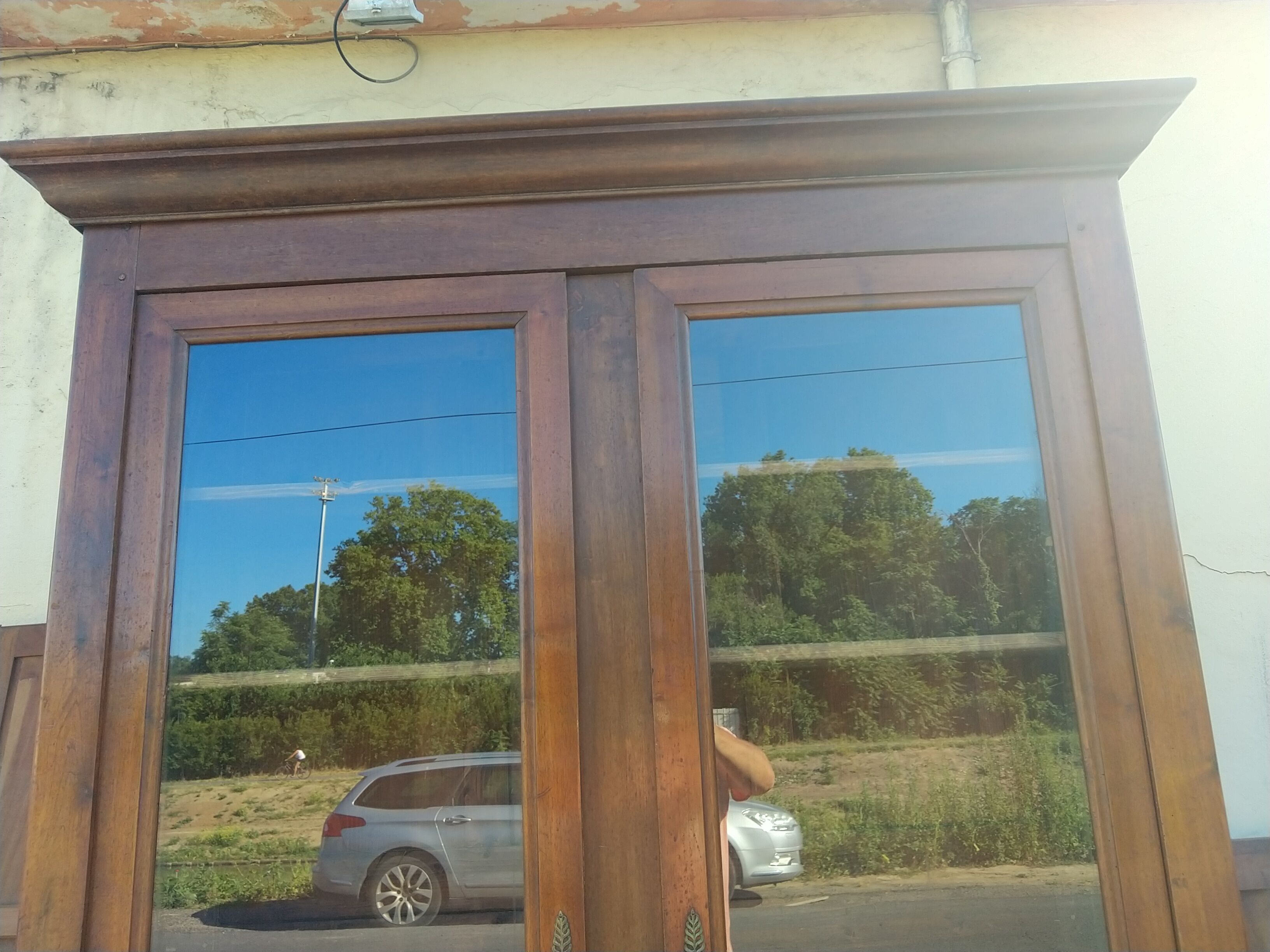 Louis Philippe walnut bookcase