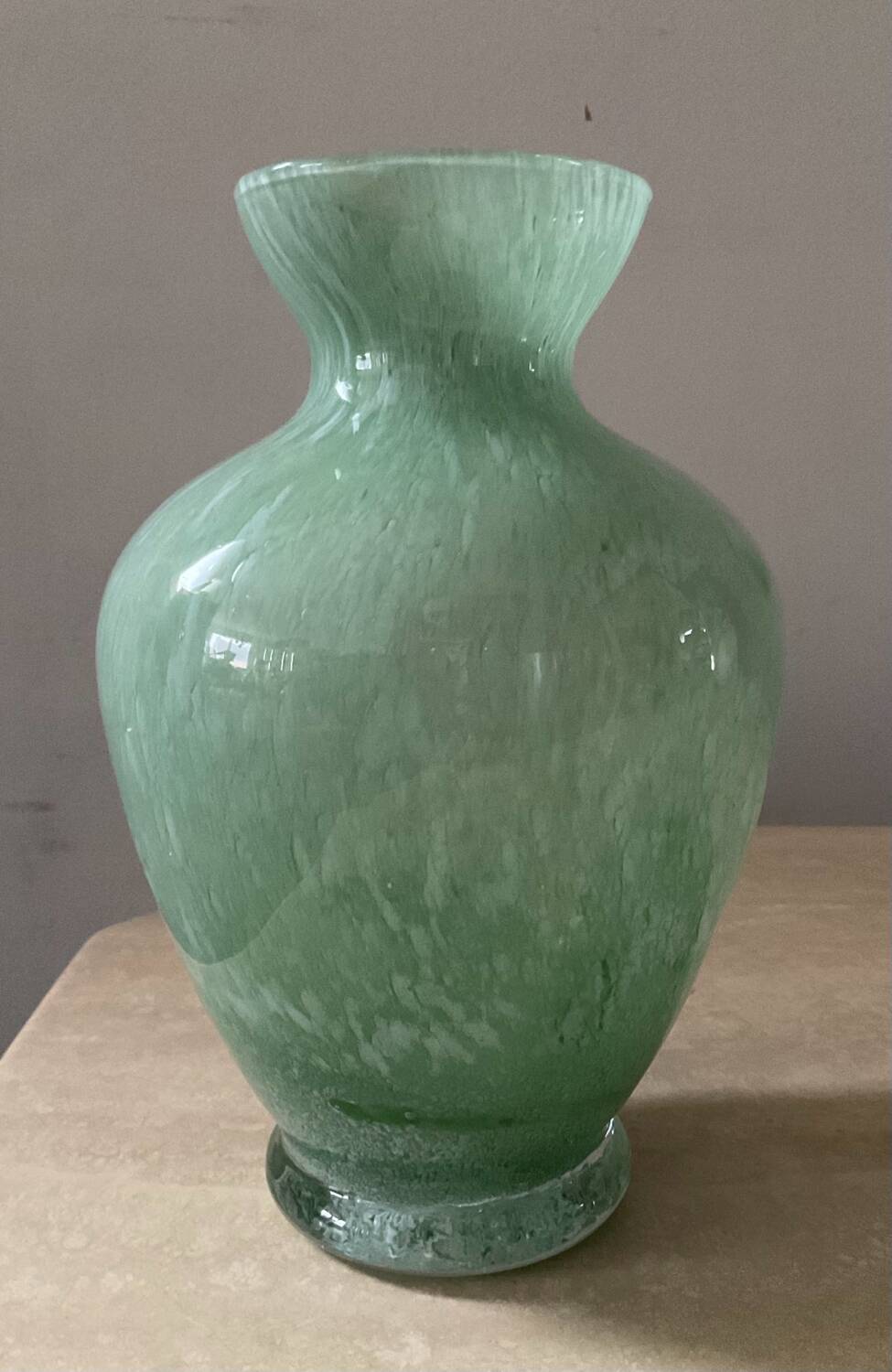 Vintage glass paste vase