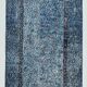 3x7 Navy Blue Vintage Runner Rug, 78x218Cm