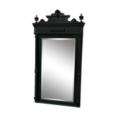 Trumeau mirror in blackened wood 19th