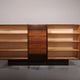 Beautiful large wall unit with plenty of storage space and a bar cabinet, 1970.