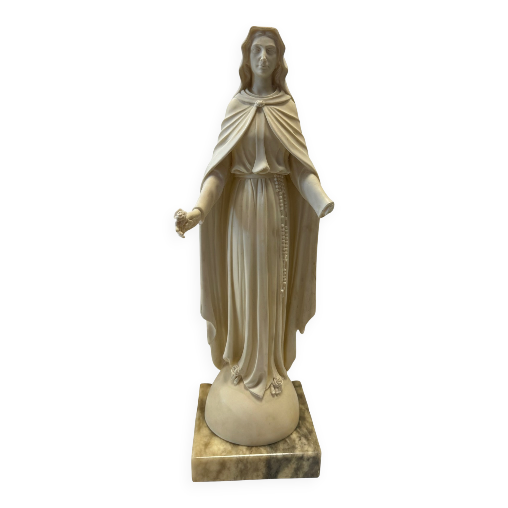 Virgin statue in resin
