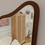 Scandinavian teak mirror