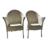 Pair of Philippe Starck armchairs Lord Yo model made in Italy design