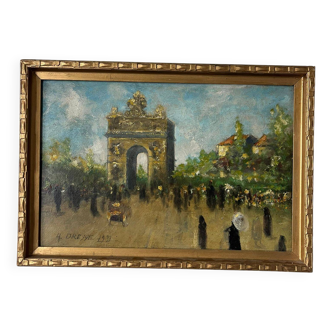 A.Dreqqe - "Un dimanche à l'Arc de Triomphe" - 1939