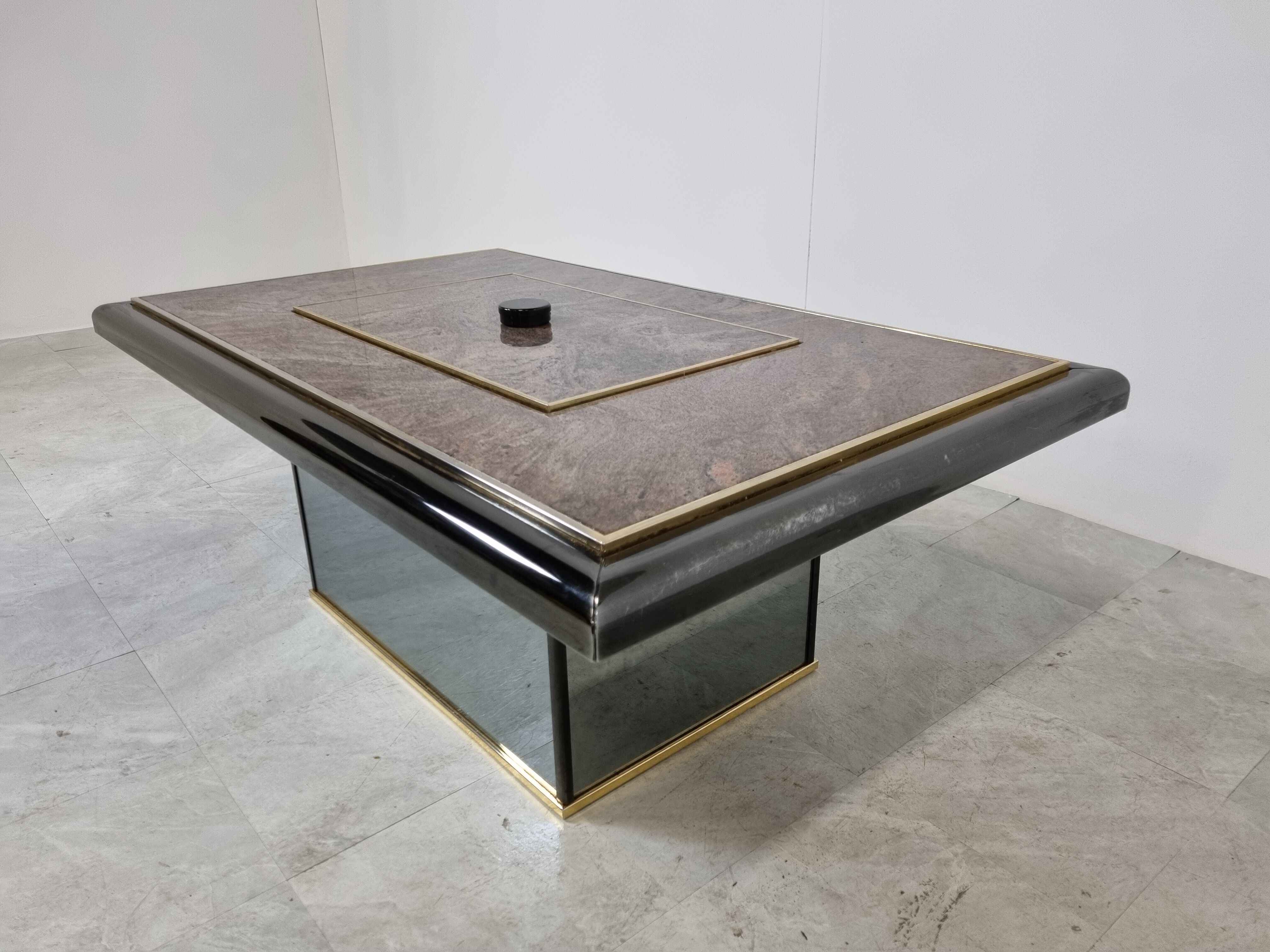 Vintage hidden bar coffee by Fedam, 1980s