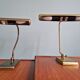 Pair of brass desk/piano lamps, 1950s-60s