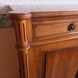 Louis XVI style cherry wood 3-door sideboard