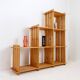 Vintage pine staircase shelf bookcase - Maison Regain style