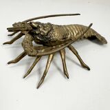 Langouste en laiton vintage