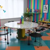 1980s authentic Memphis Era post modern chairs set of 4