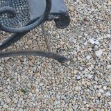 Relaxed wrought iron chair