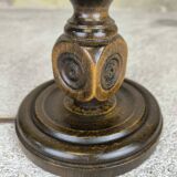 Vintage turned wood table lamp