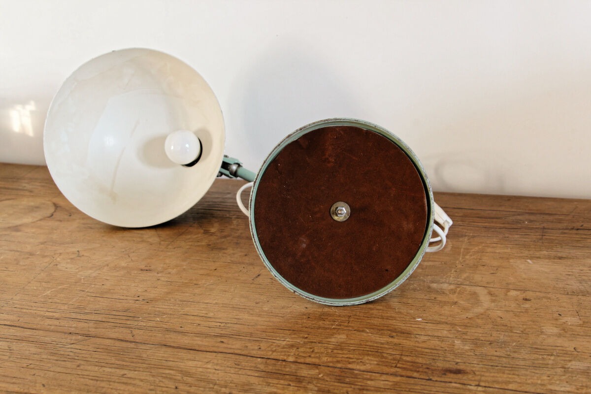 Lampe de bureau rotule vert céladon