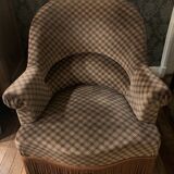 Fauteuil crapaud velours
