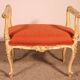 Small Polychrome Wooden Bench - 19th Century