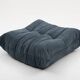 Fauteuil Togo et pouf en velours côtelé gris par Michel Ducaroy pour Ligne Roset, 1973