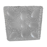 Structured/vintage glass square ceiling light 60s-70s