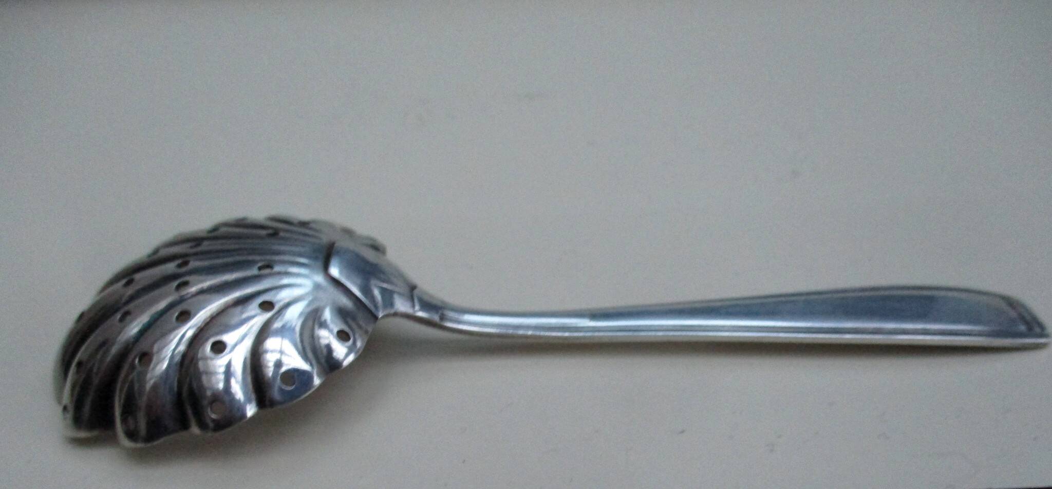 ERCUIS silver-plated metal sprinkling spoon