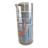 1980s glass pitcher