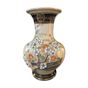 Vase en porcelaine du - fleurs