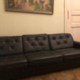 Vintage leather sofa 1970