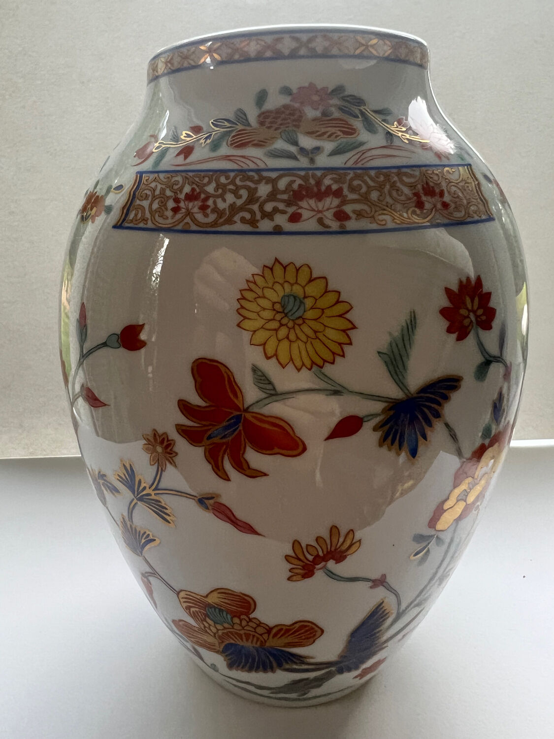 Bernardaud porcelain roselle vase