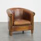 Vintage Sheepskin Leather Club Chair