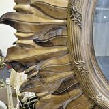 Vintage Italian sun mirror from the 1970s, diameter 1.4m.