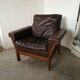 Leather armchair design 1980