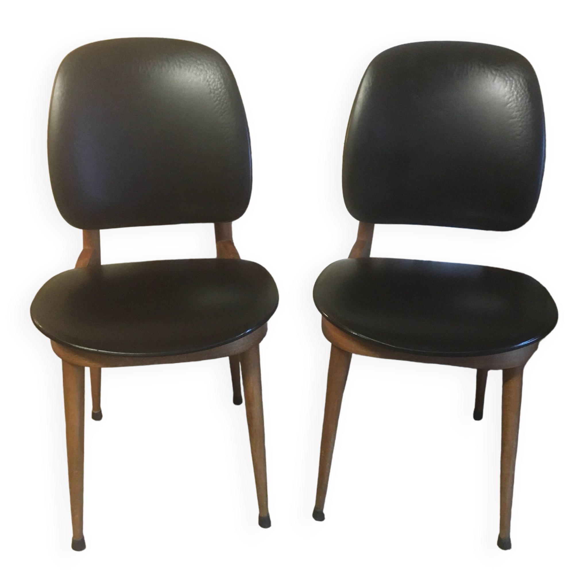 Paire de chaises Pegase par Baumann 1960