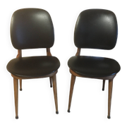 Paire de chaises Pegase par Baumann 1960