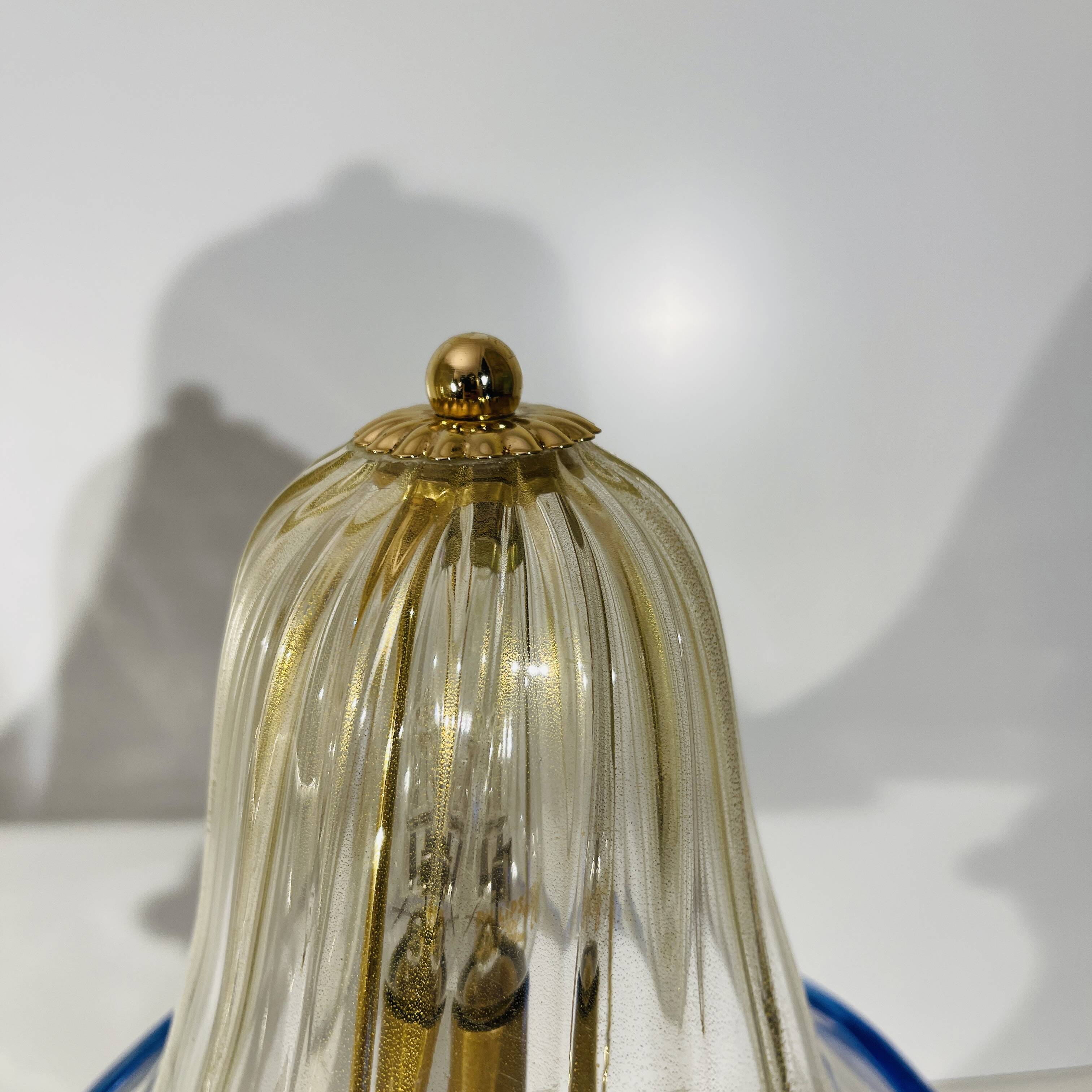 Paire de lampes 'champignon' Hollywood Regency, Barovier & Toso à Murano