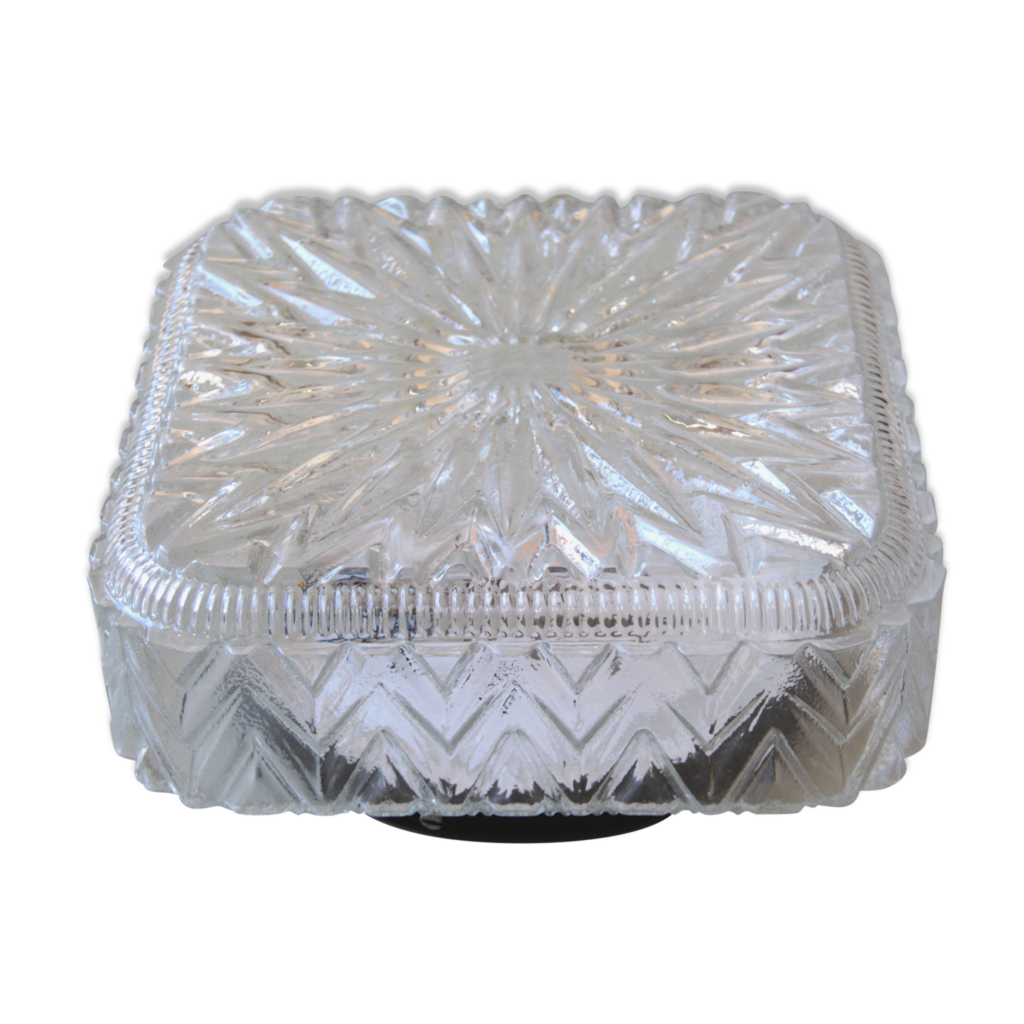 Applique murale plafonnier verre minimaliste 1970 1980, années 70-80