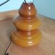 Caramel opaline glass hanging lamp