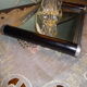 Mirror art deco tray in metal, wood 60