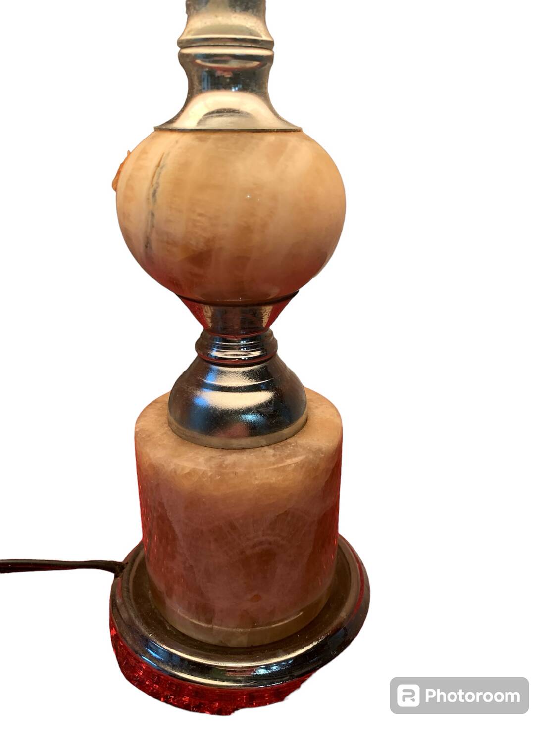 Art Deco marble bedside lamp