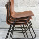 Set of 4 chairs Galvanitas S23 oak